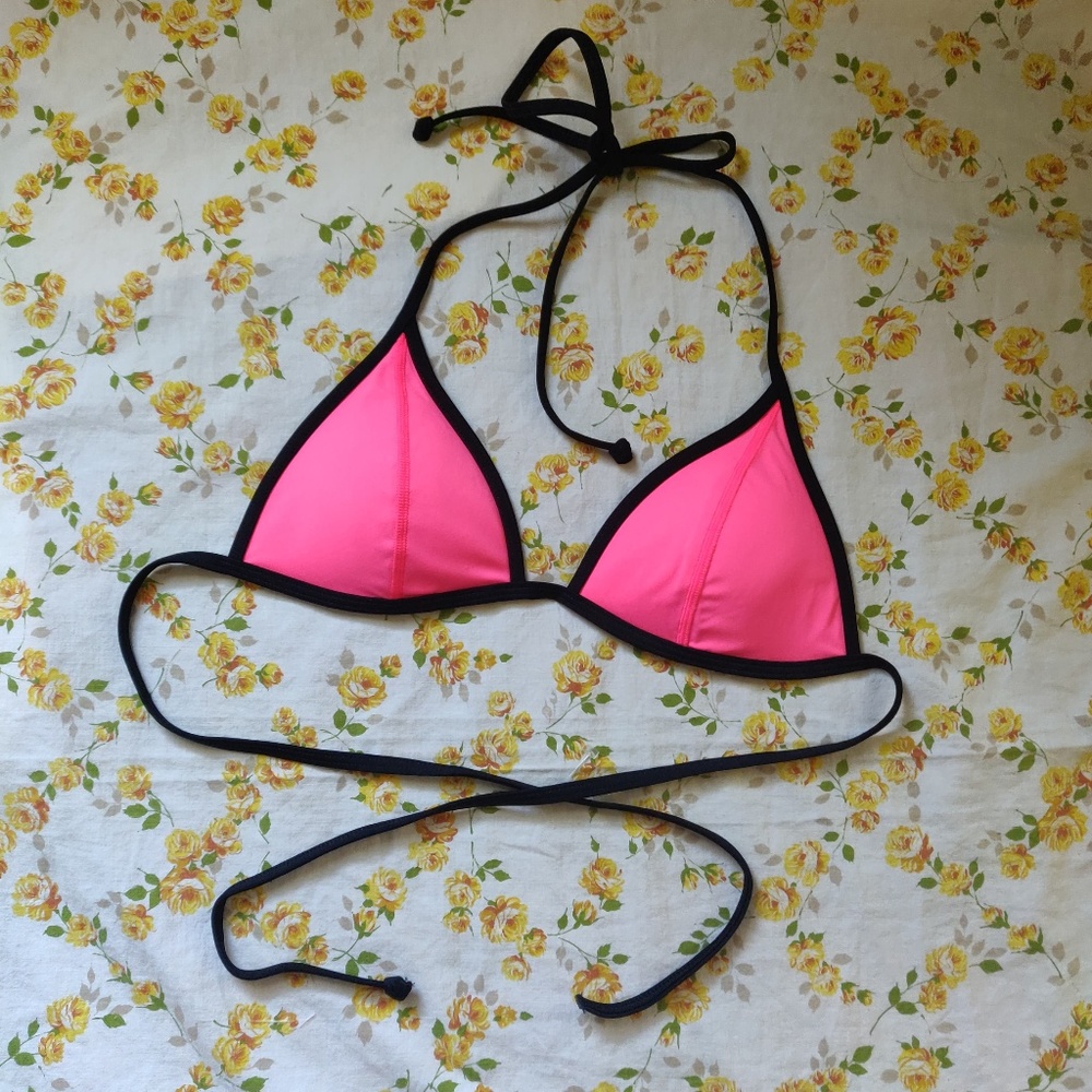 Victoria's Secret PINK Triangle Bikini Top Pink
